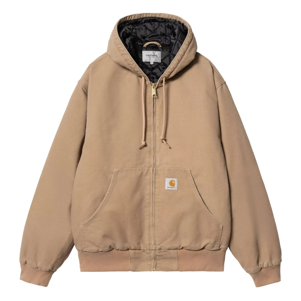 Carhartt WIP Biologische Katoenen Actieve Jas Peanuts Brown Heren