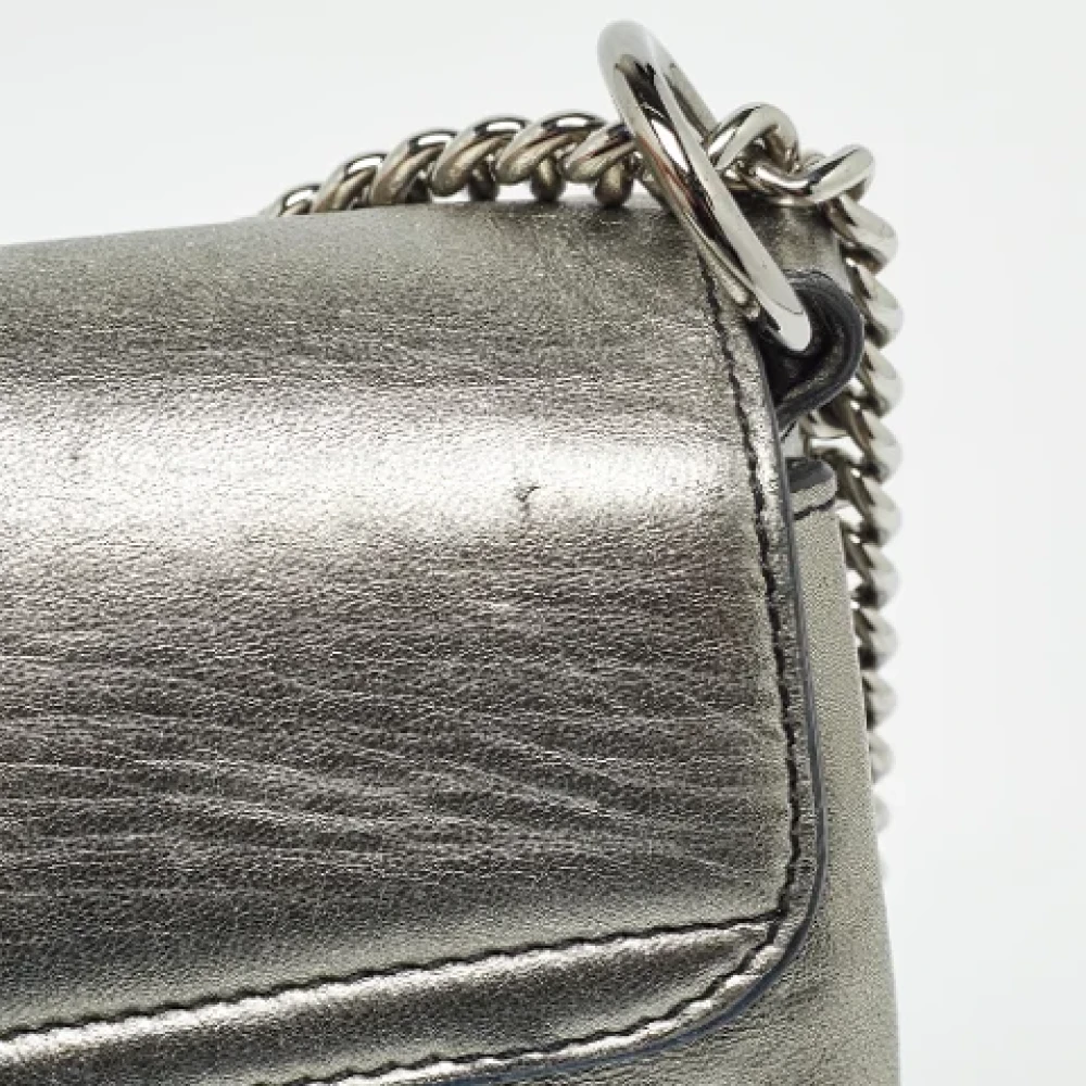 Alexander McQueen Pre-owned Leather shoulder-bags Gray Dames