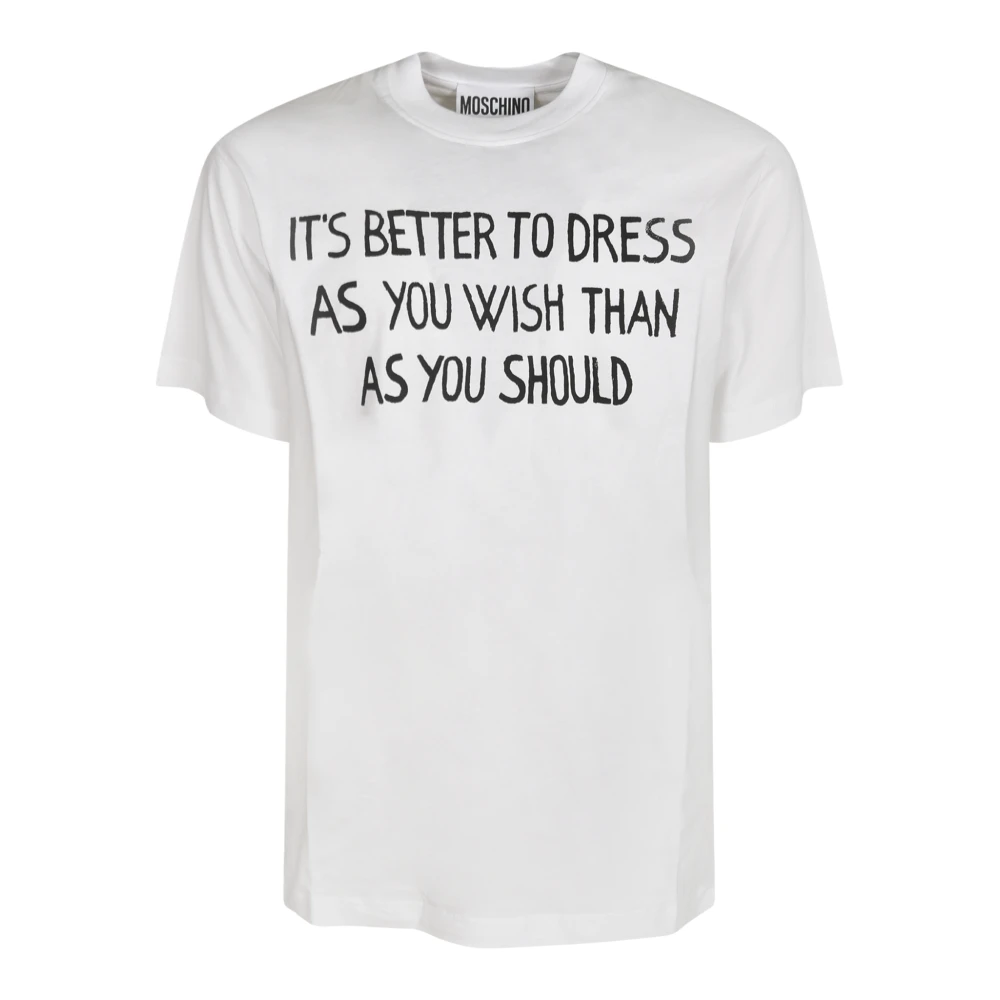 Moschino Stijlvolle T-shirts en Polos White Heren