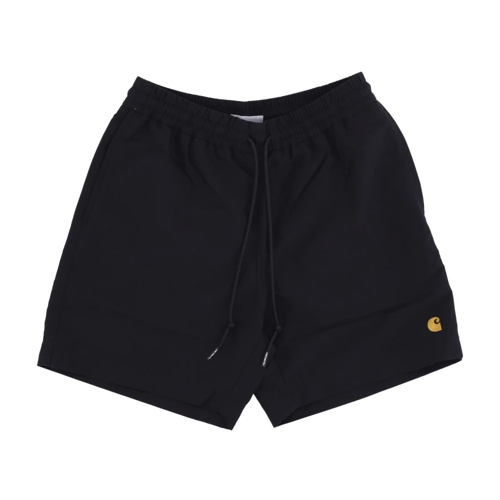 Carhartt Wip Men's Black Beachwear, Xs, Swim Trunks With Pockets