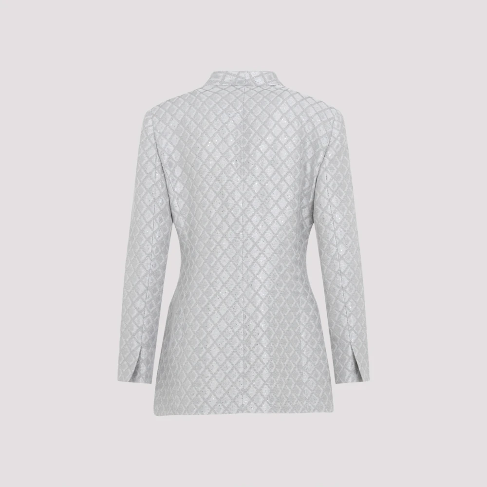 Giorgio Armani Mirage Gray Blazer Gray Dames