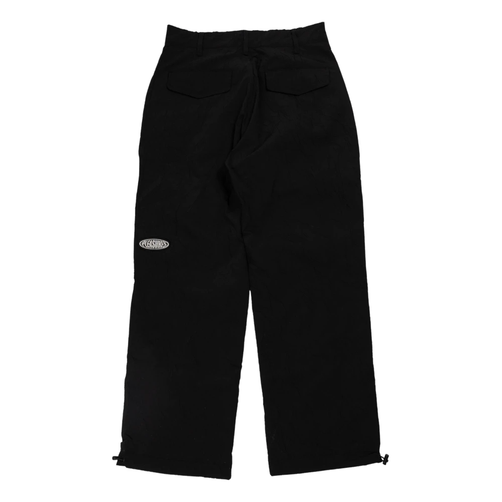 Pleasures Zwarte Flight Pant Stijlvol en Strak Black Heren