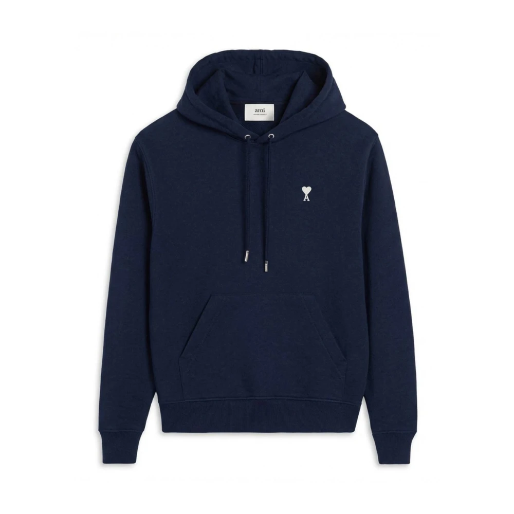 Ami Paris Men's Blue Ami De Cœur Hoodie - Hoodies - 2XL - Sweatshirts & Hoodies