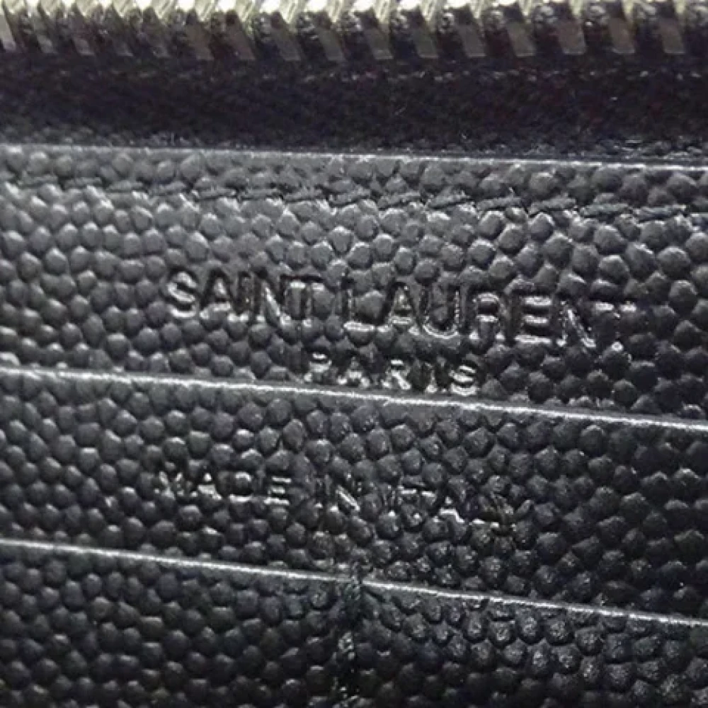 Saint Laurent Vintage Pre-owned Leather wallets Black Dames