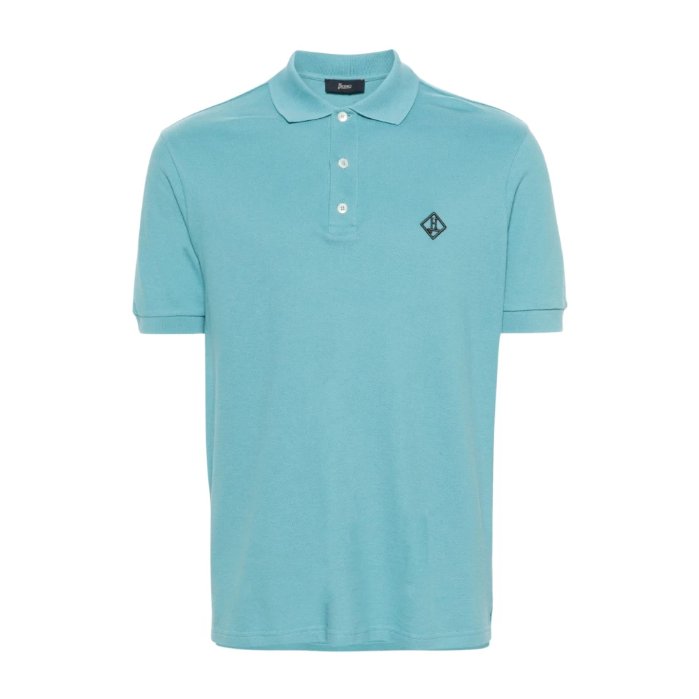 Herno Klassieke Polo Shirt voor Mannen Blue Heren