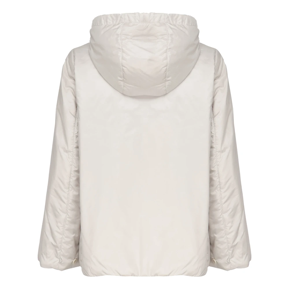 Max Mara Beige Waterdichte Jas met Aangepaste Capuchon Beige Dames
