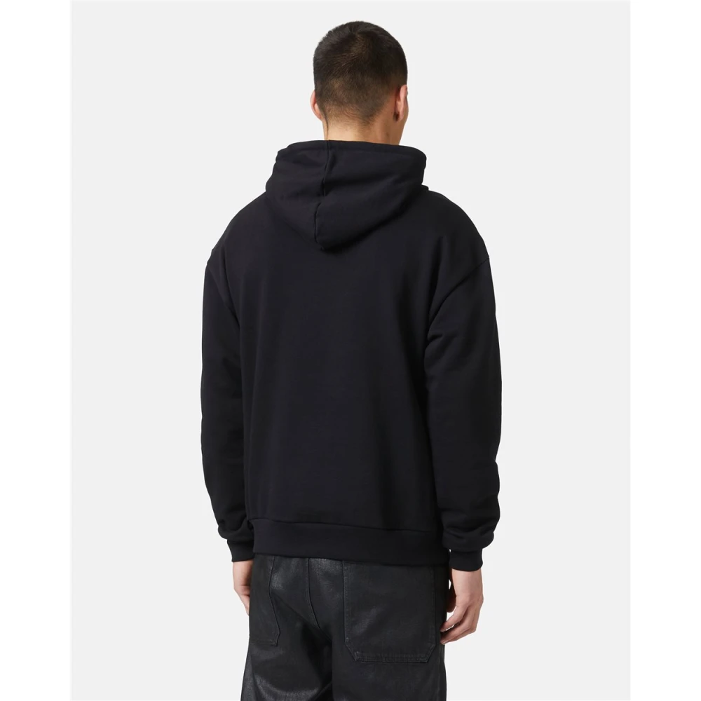 Iceberg Hoodie met rubberen print Black Heren