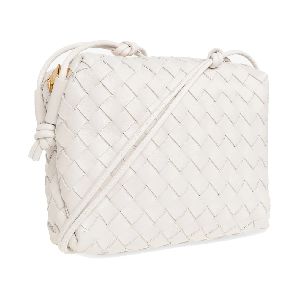 Bottega Veneta Kleine Loop Camera Tas White Dames