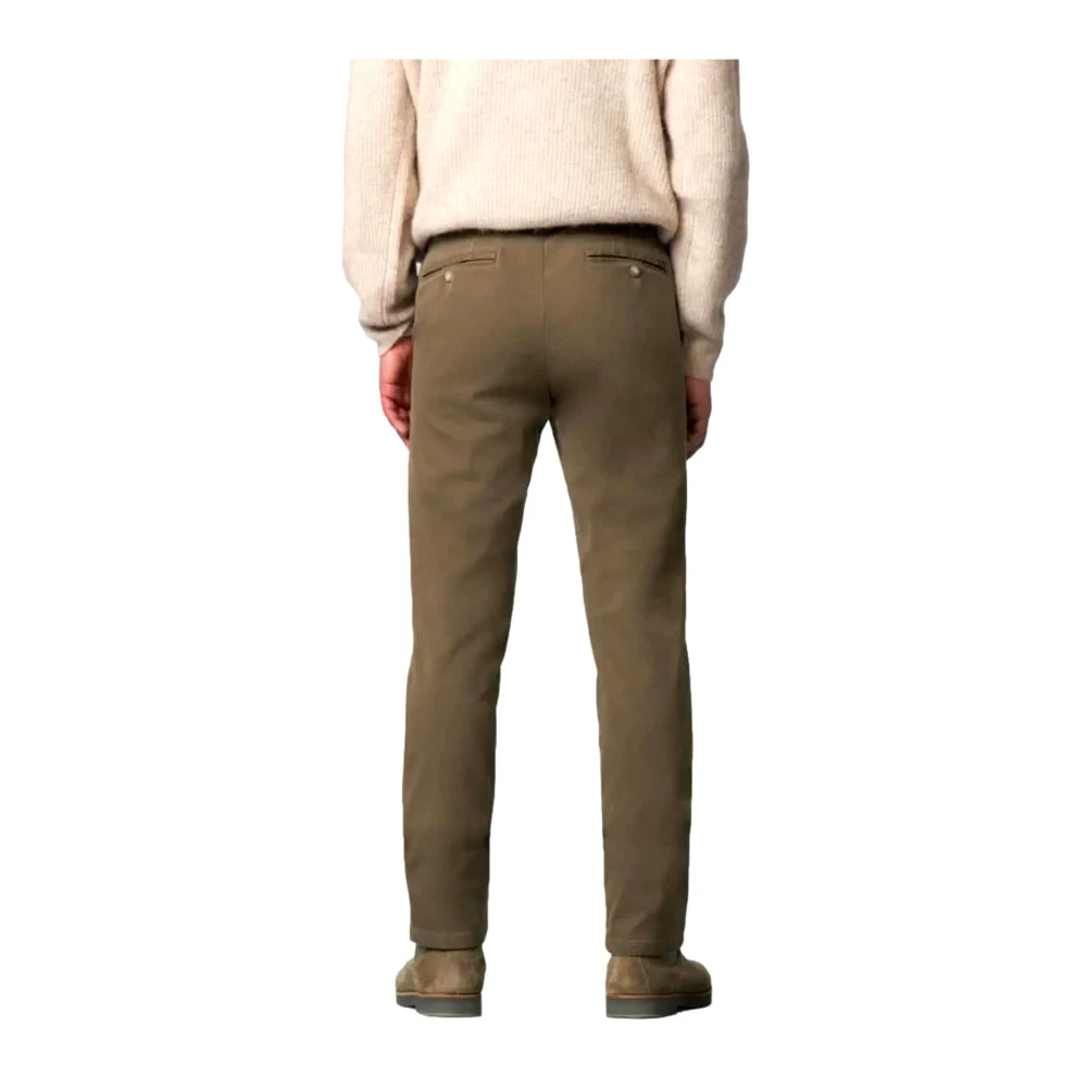 Meyer Moderne pasvorm Micro Fantasy Chino Beige Heren
