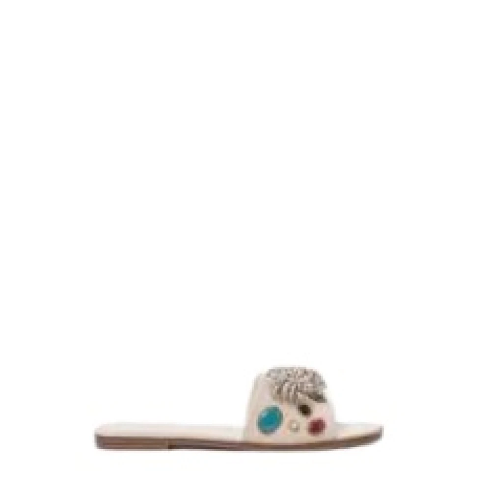 Twinset Women's White Sandals - Sliders - 8 Uk - Shoes