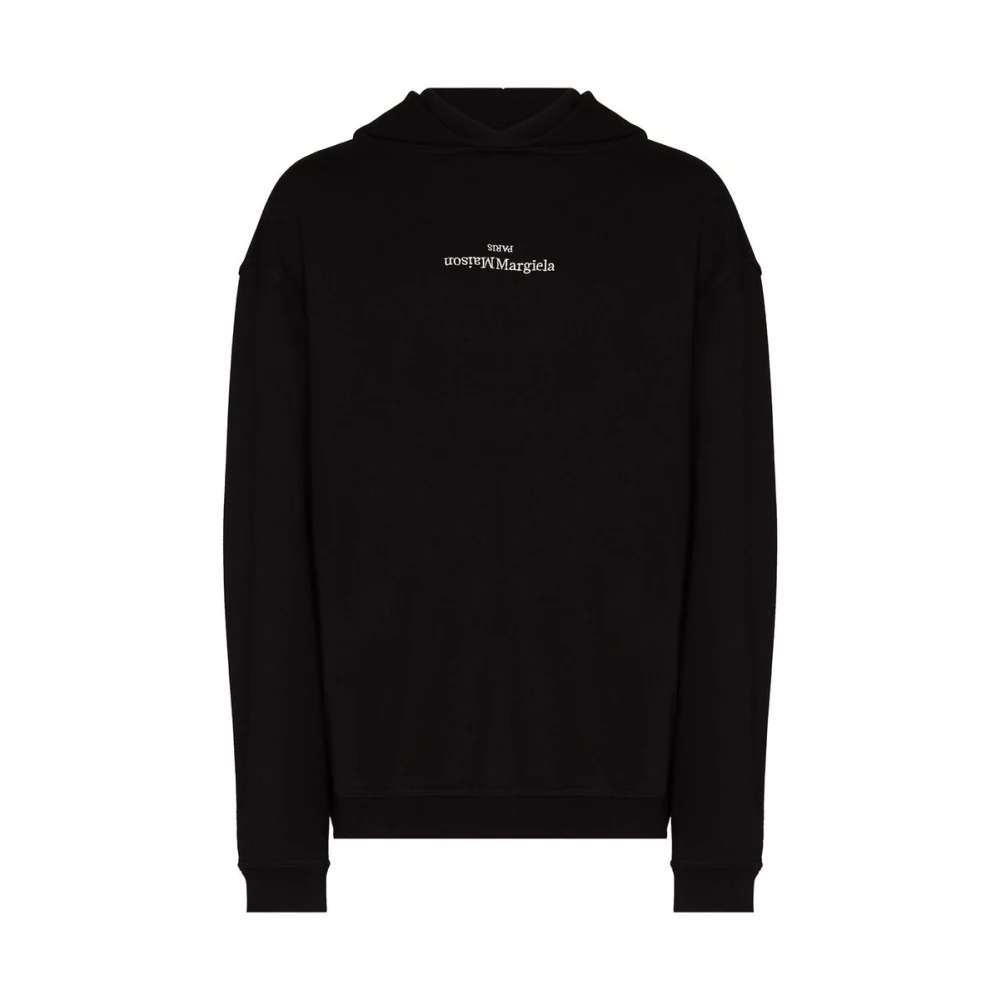 Maison Margiela Zwart Sweatshirt met Logo Print Black Heren
