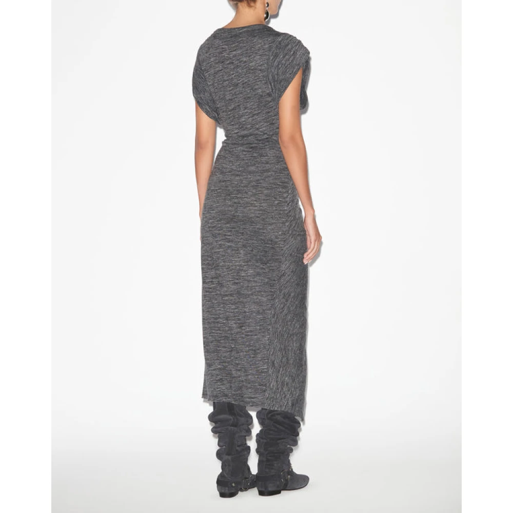 Isabel Marant Étoile Casual Gedrapeerde T-shirt Midi Jurk Gray Dames