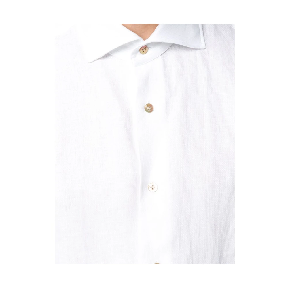 Mazzarelli Casual Shirts White Heren
