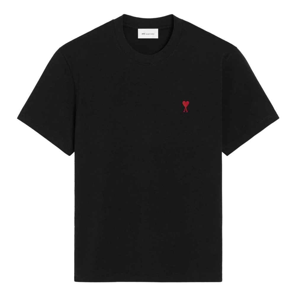 Ami Paris Uomo Nero - T-Shirt Ami De Coeur - Tops - S - Immagine 7