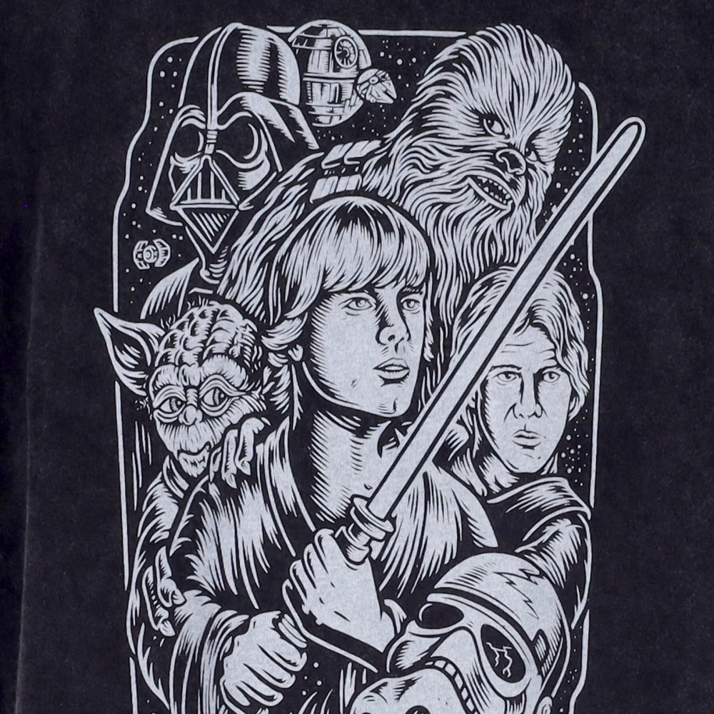 Element Star Wars Logo Tee Gewassen Zwart Black Heren