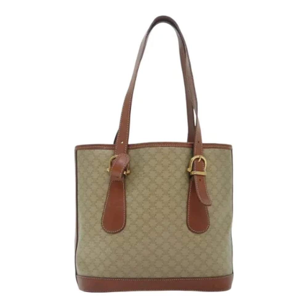 Celine Vintage Pre-owned Canvas totes Beige Dames