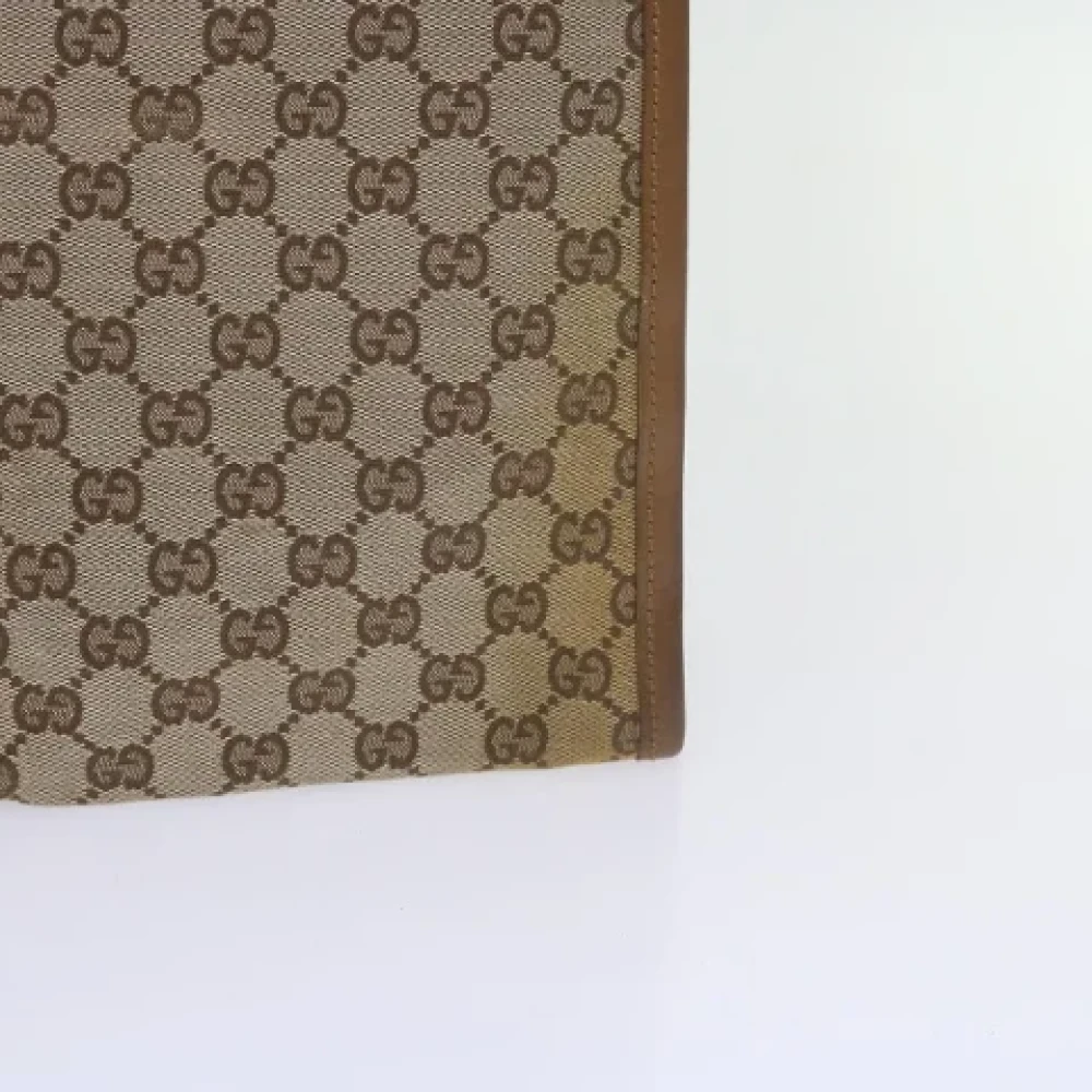 Gucci Vintage Pre-owned Canvas gucci-bags Beige Dames