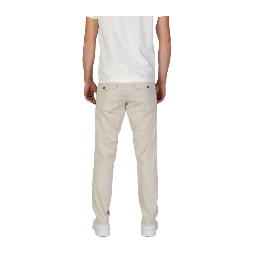 RefrigiWear Beige Katoenmix Regular Fit Broek Beige Heren