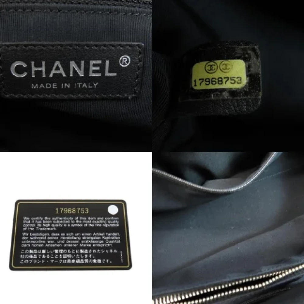 Chanel Vintage Pre-owned Canvas totes Black Dames
