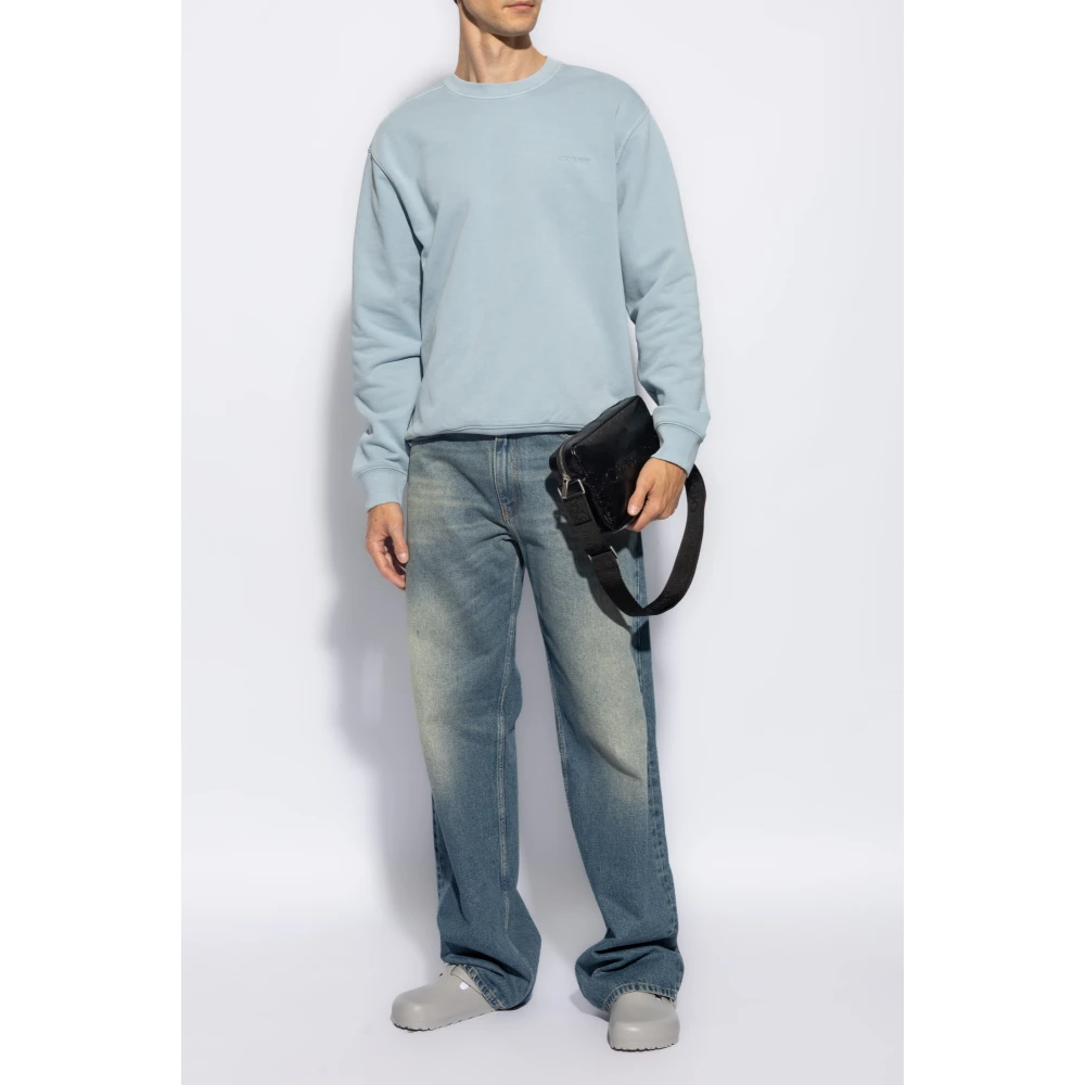 Carhartt WIP Sweatshirt met logo Blue Heren