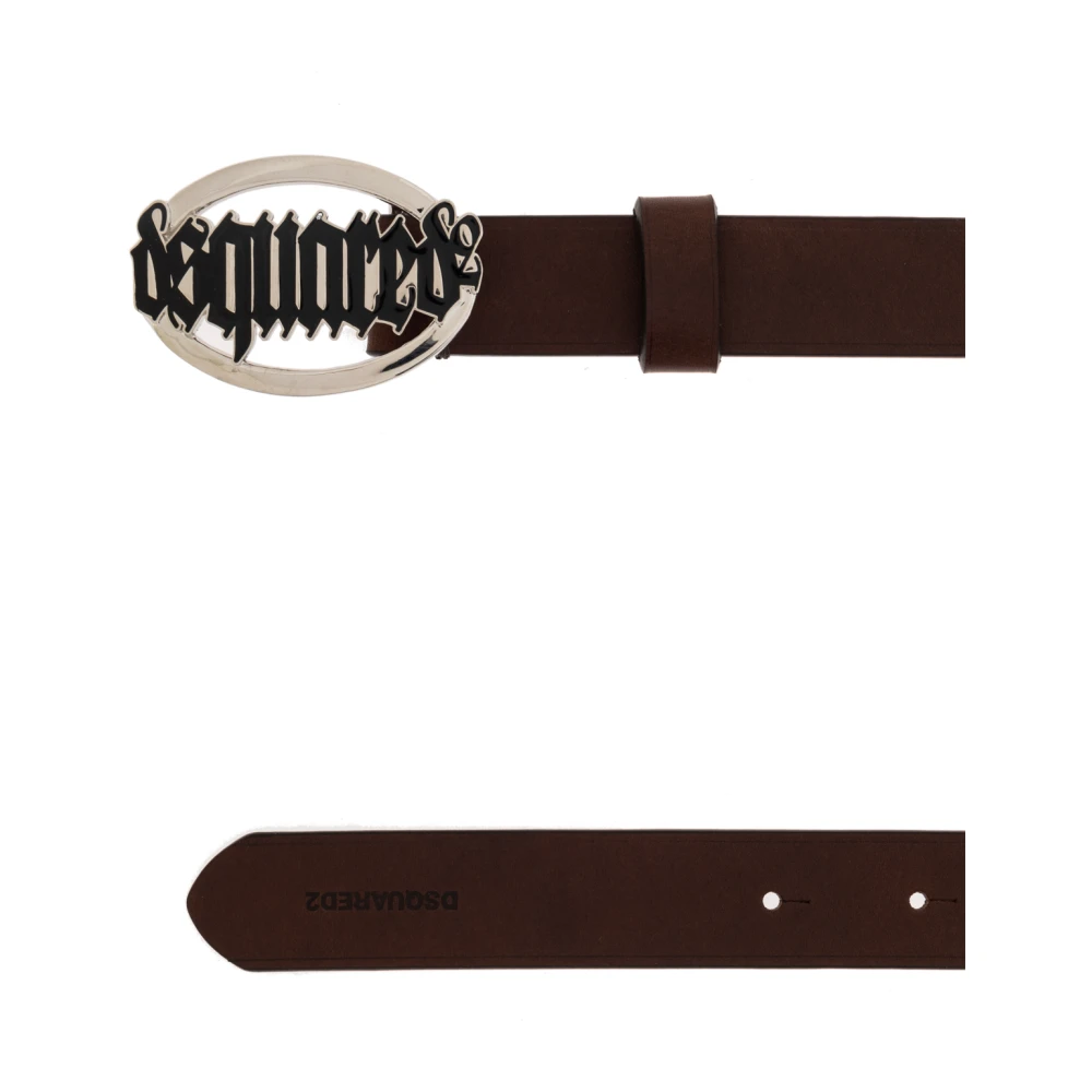 Dsquared2 Leren riem Brown Dames