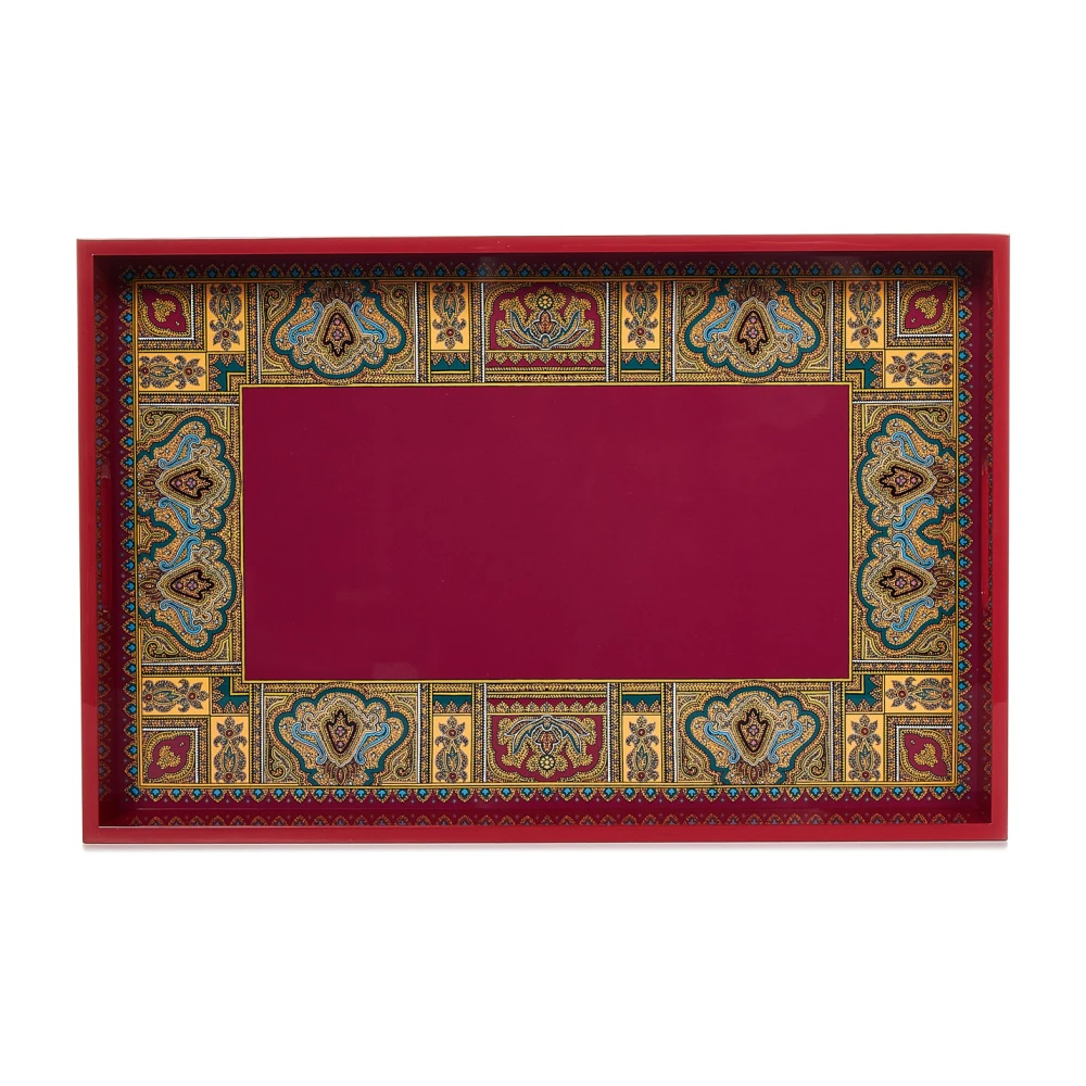 ETRO Rood Paisley Design Huisaccessoires Red Dames