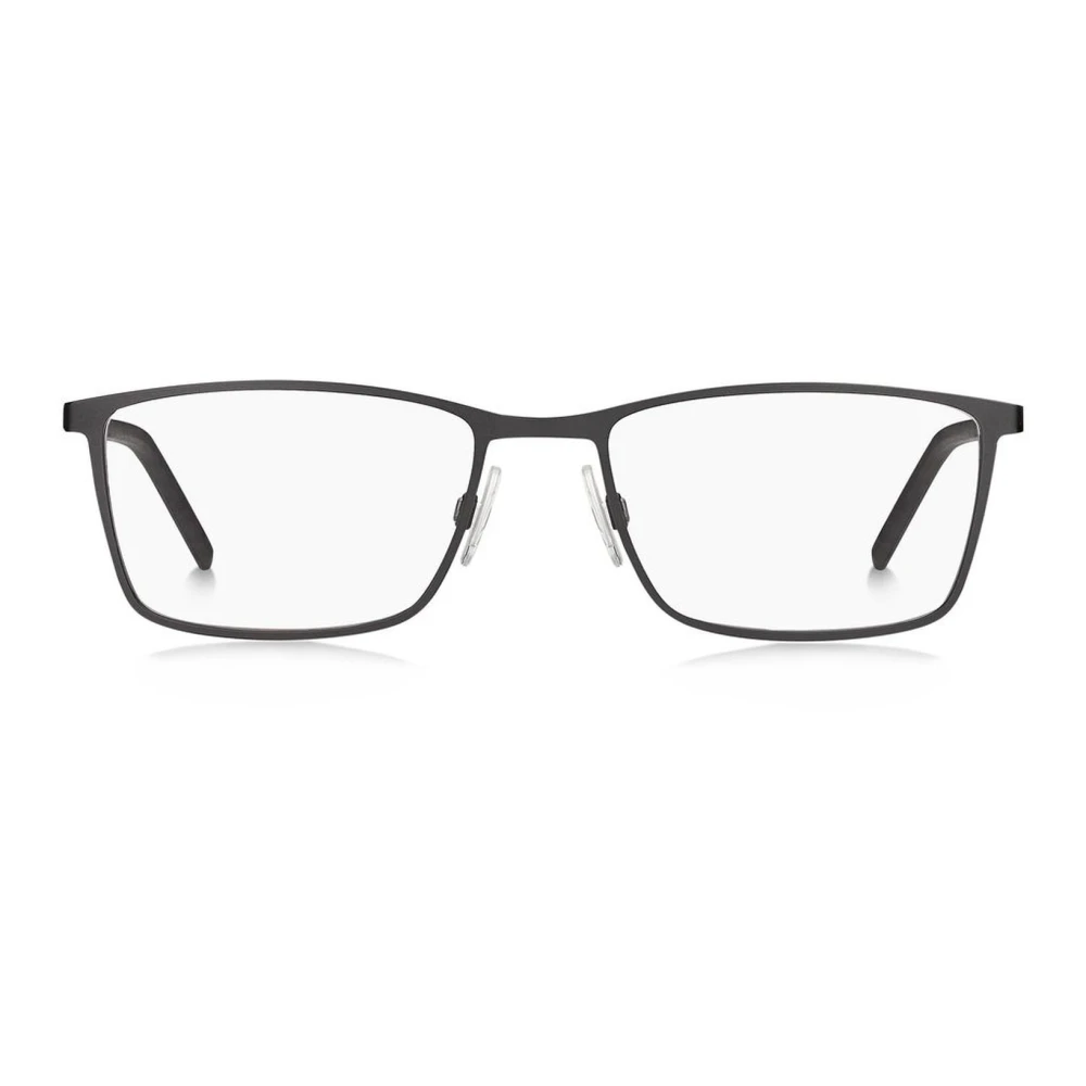 Hugo Boss Zwarte metalen frames met wijzerplaat Black Heren