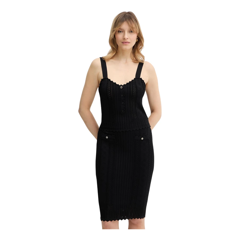 Fracomina Donna Nero Abiti, M, New,