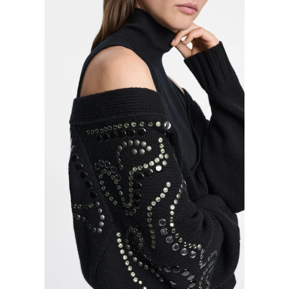 dorothee schumacher Versierde V-hals Cardigan Black Dames