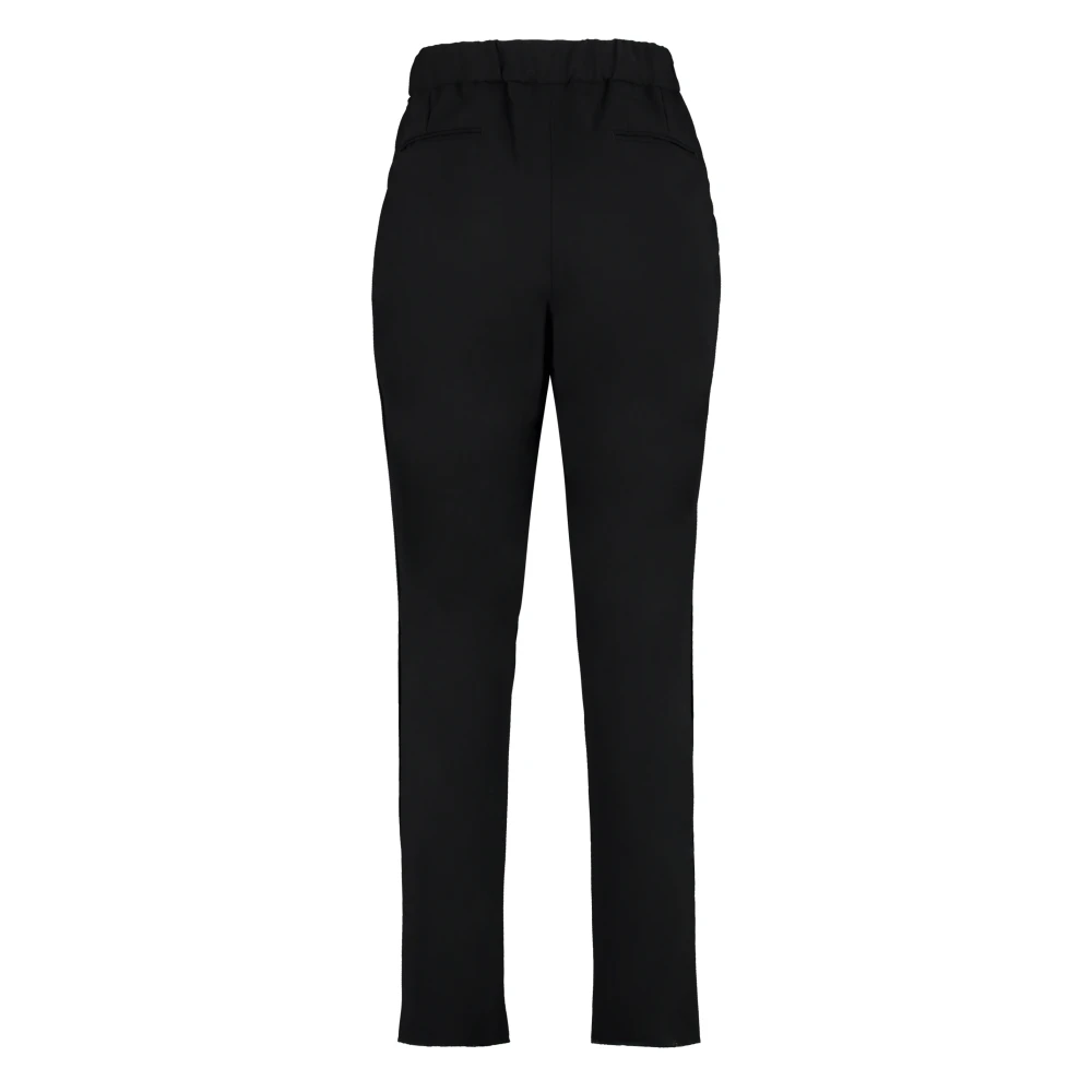 Giorgio Armani Getailleerde wollen broek Black Heren