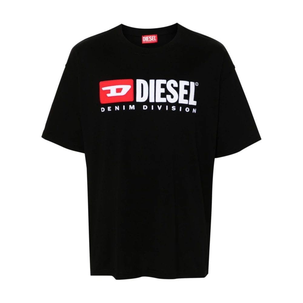 Diesel Zwarte T-shirts en Polos Black Heren