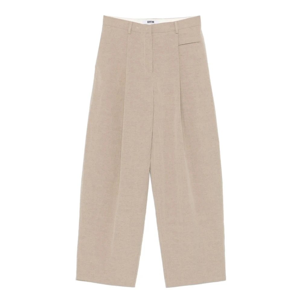 Trousers > Wide Trousers - - Mauro Grifoni - Modalova
