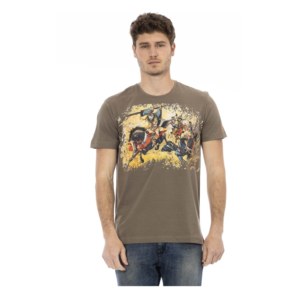 Trussardi Men's Brown Action Brun Bomuld T-Shirt - T-Shirts - Xl- Tops