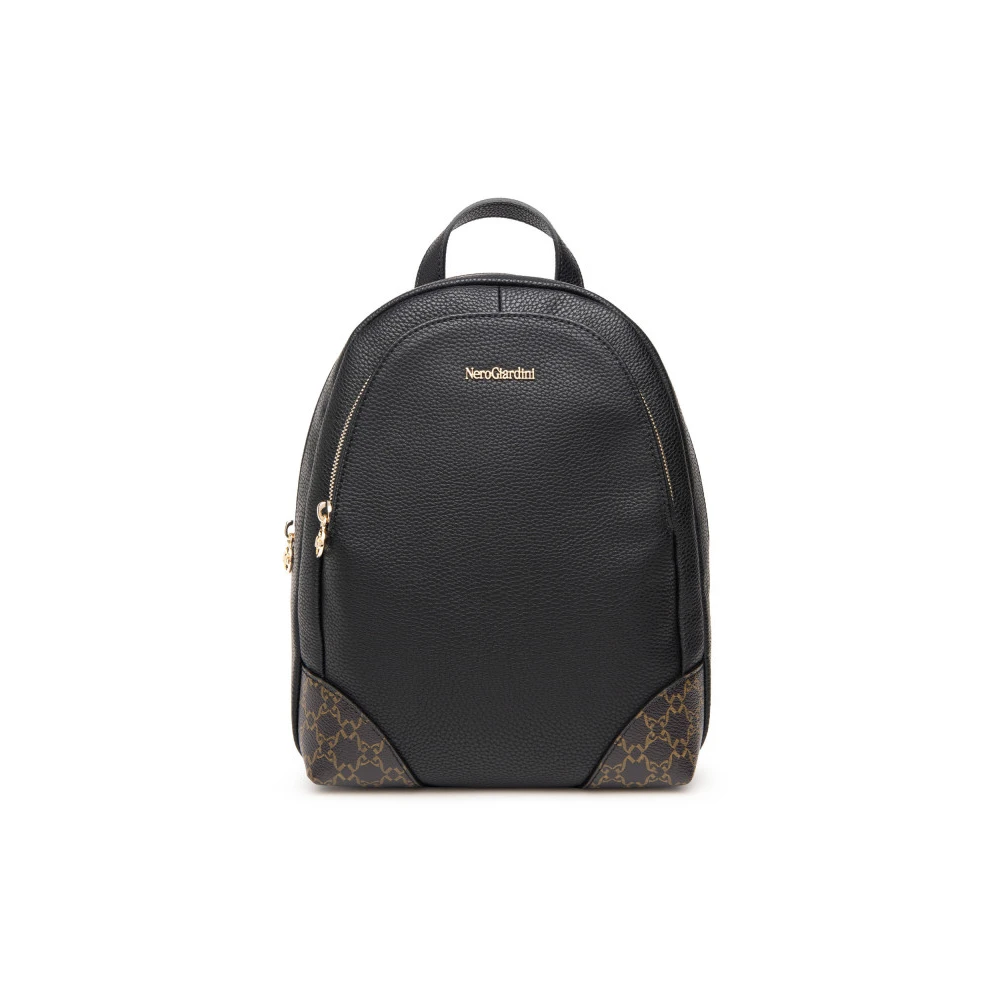 Nerogiardini Zwarte Technische Materiaal Dames Rugzak Black Dames