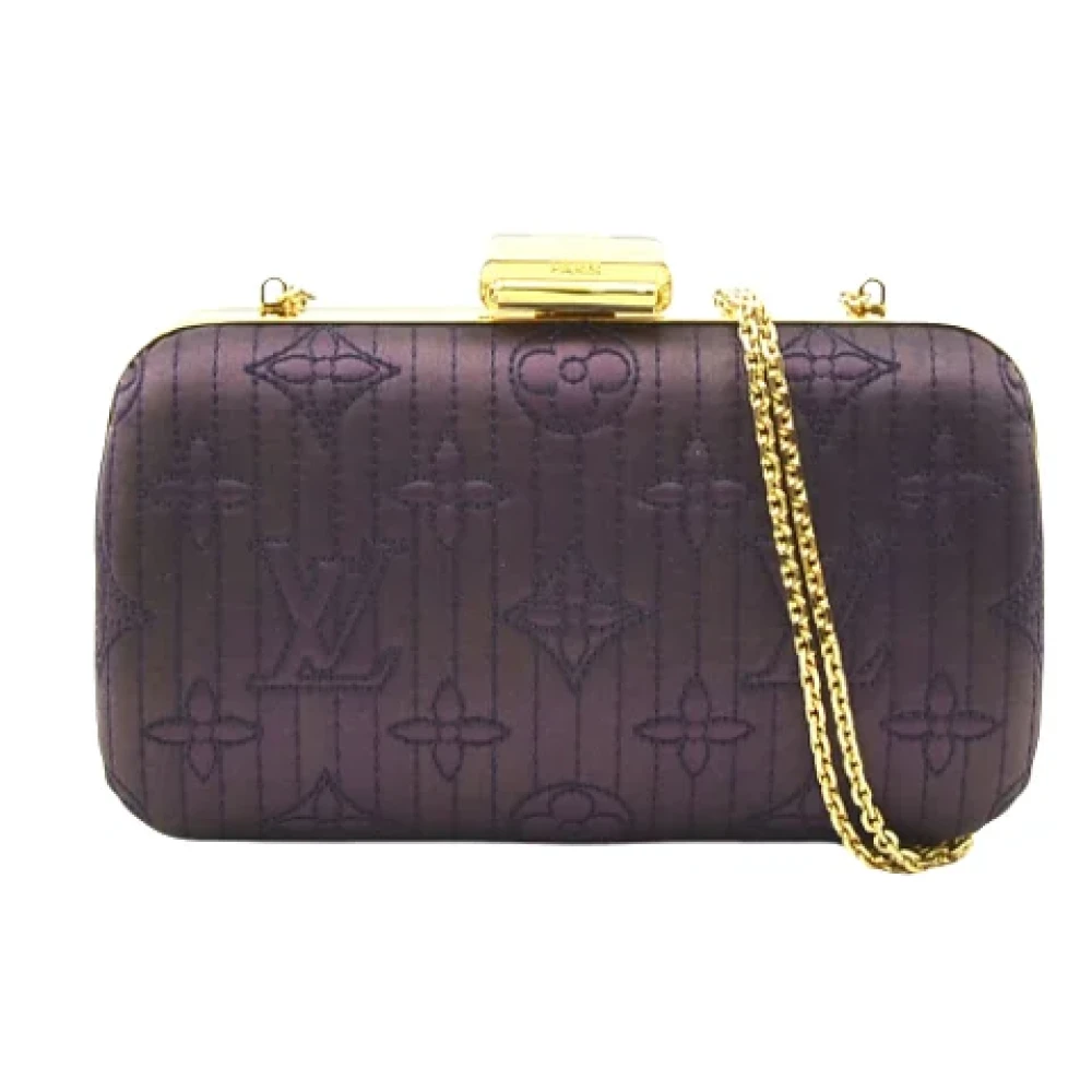 Louis Vuitton Vintage Pre-owned Satin louis-vuitton-bags Purple Dames