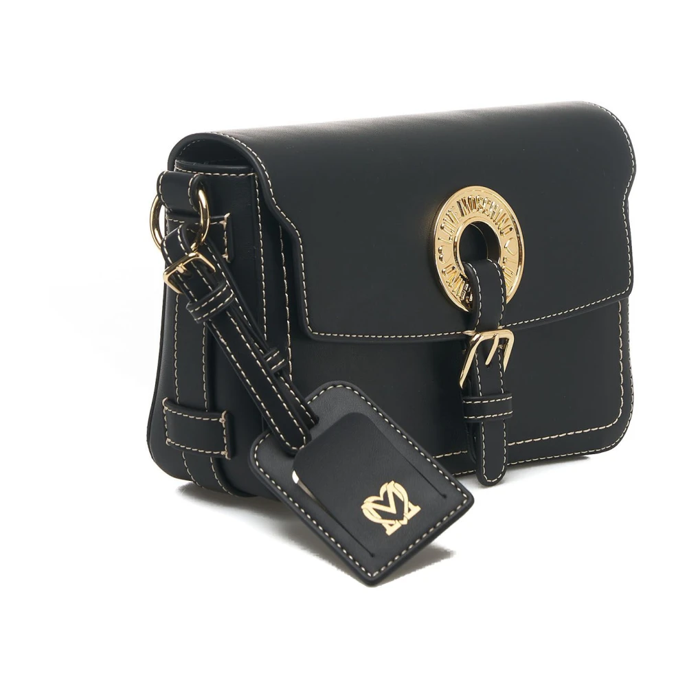 Love Moschino Zwarte Clutch Tas Elegante Stijl Black Dames