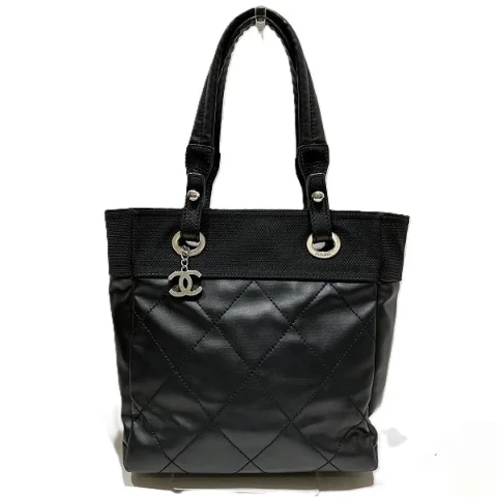 Chanel Vintage Pre-owned Canvas chanel-bags Black Dames