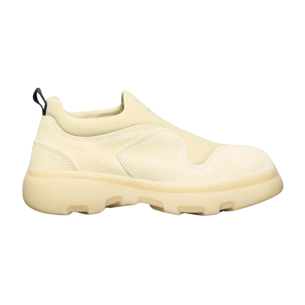 Burberry Men's Yellow Suede Foam Trainers - Sneakers - 9 Uk - Shoes