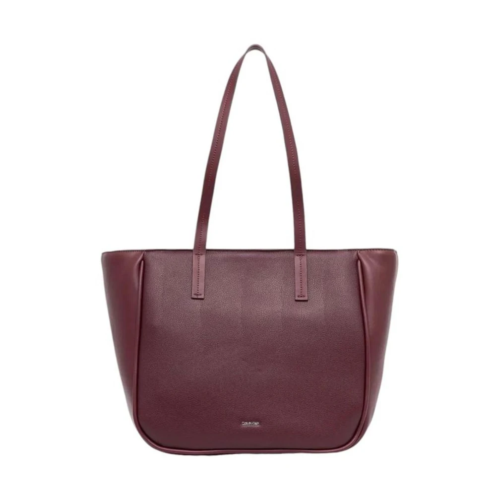Calvin Klein Elegante Polyurethaan Handtas Dames Collectie Red Dames