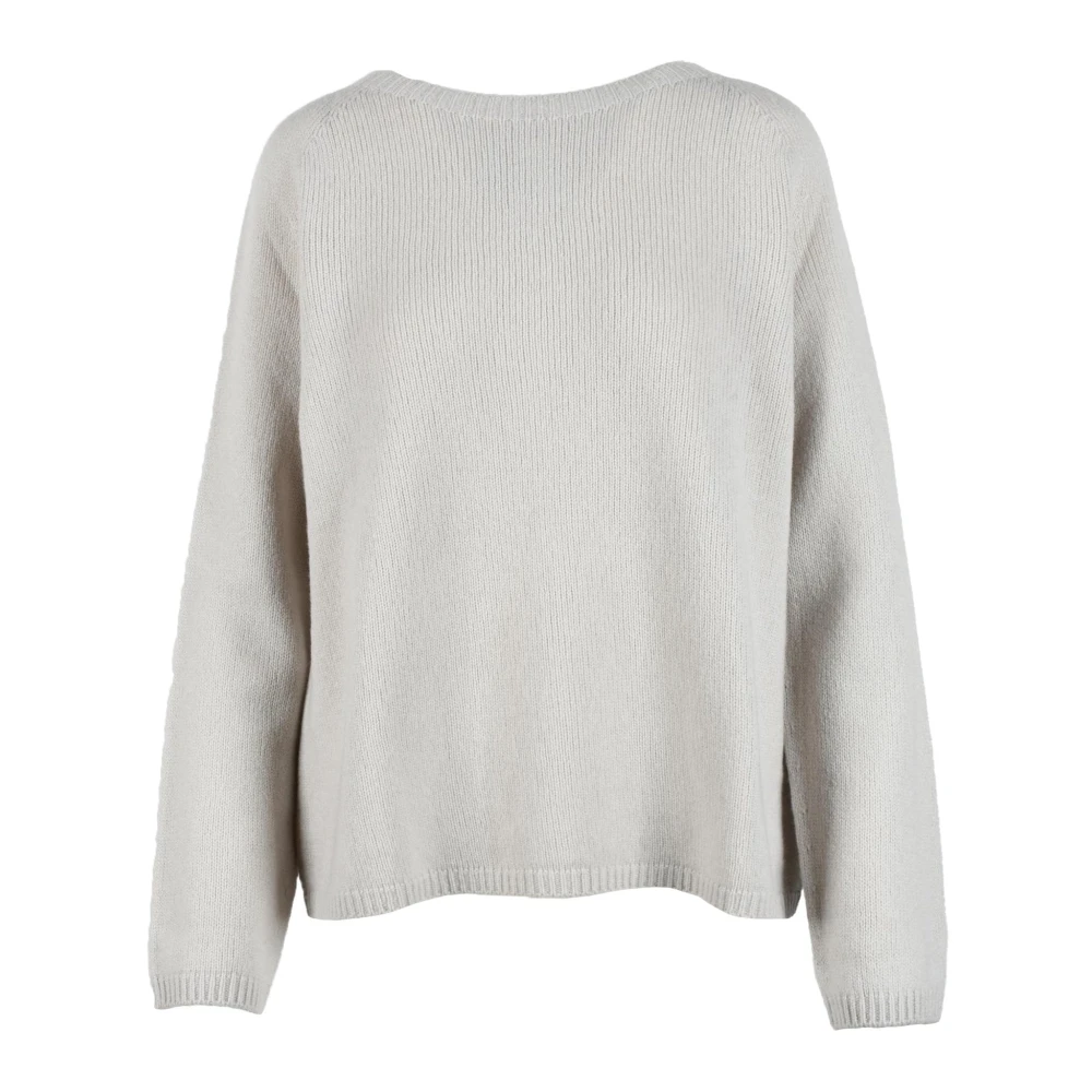 Max Mara Wol Kasjmier Mix Gebreide Trui Gray Dames