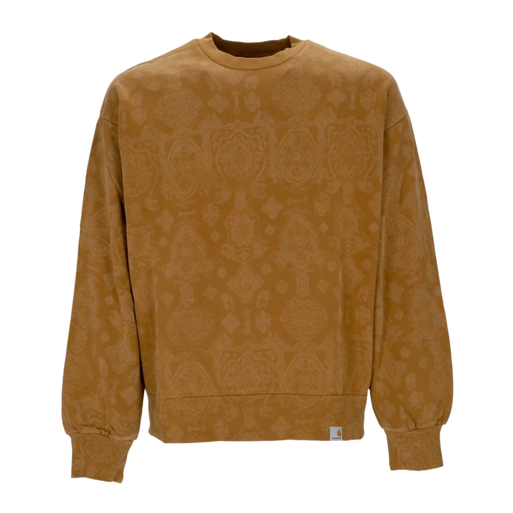 Carhartt Wip Brun Sweatshirt med Barocktryck Brown, Herr