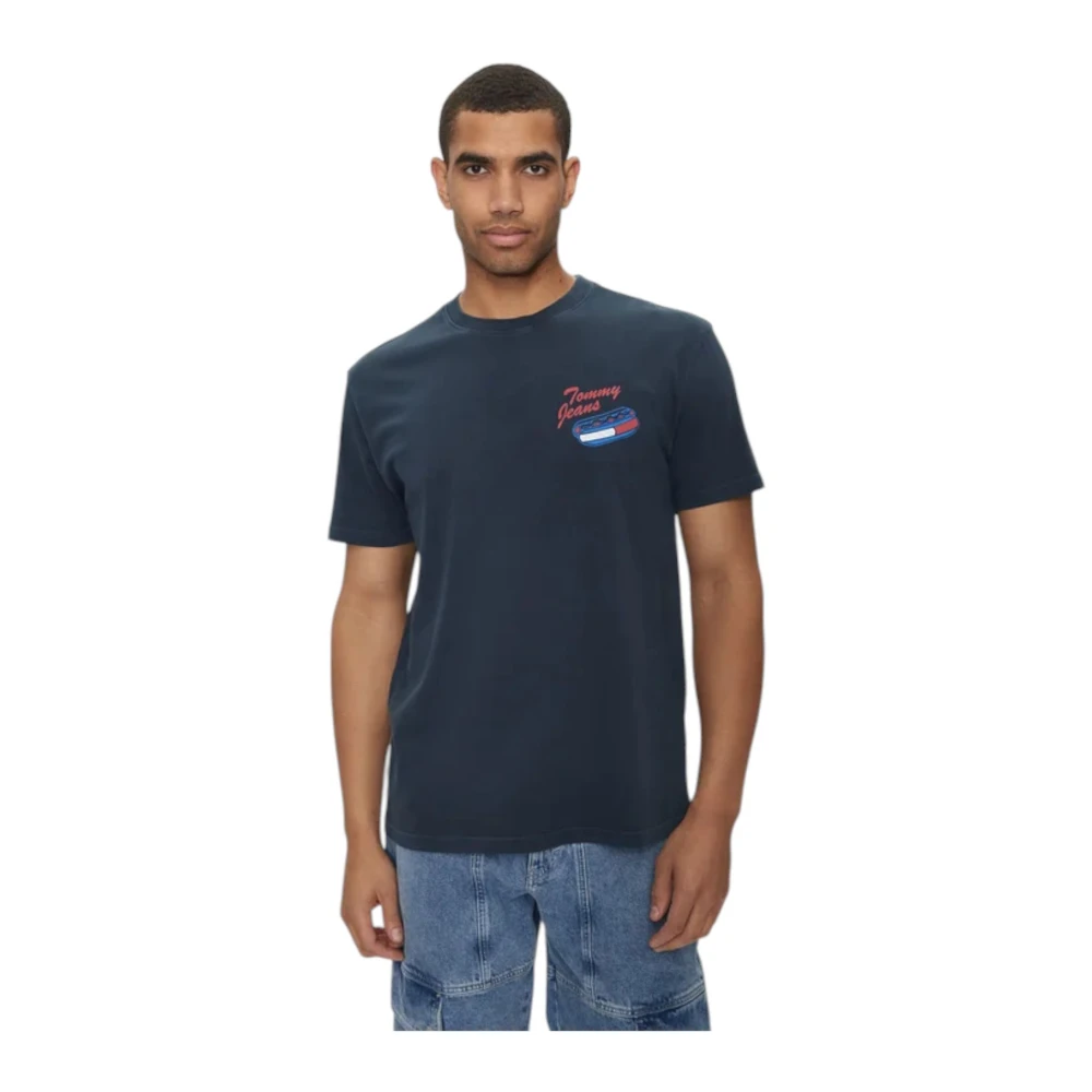 Tommy Jeans Korte Mouw T-shirt Blue Heren