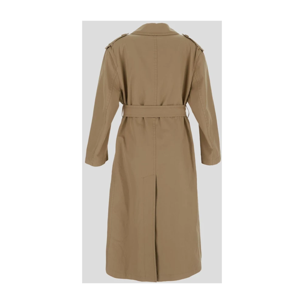 MM6 Maison Margiela Klassieke Trenchcoat Beige Dames