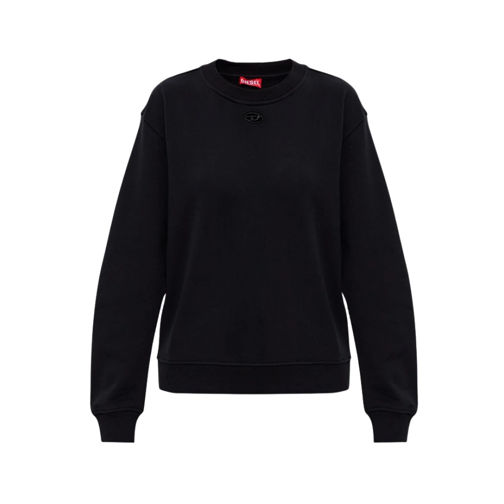 Diesel Damen Schwarz Sweatshirts & Hoodies, K, Mgröße: