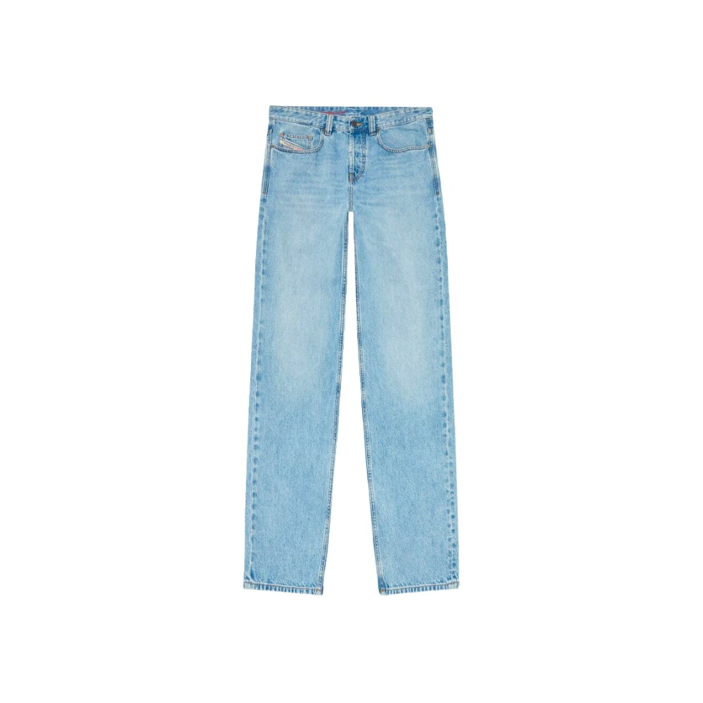 Diesel 2001 D-Macro Jeans - Female - Straight Fit Jeans - Blue - W30 - Jeans