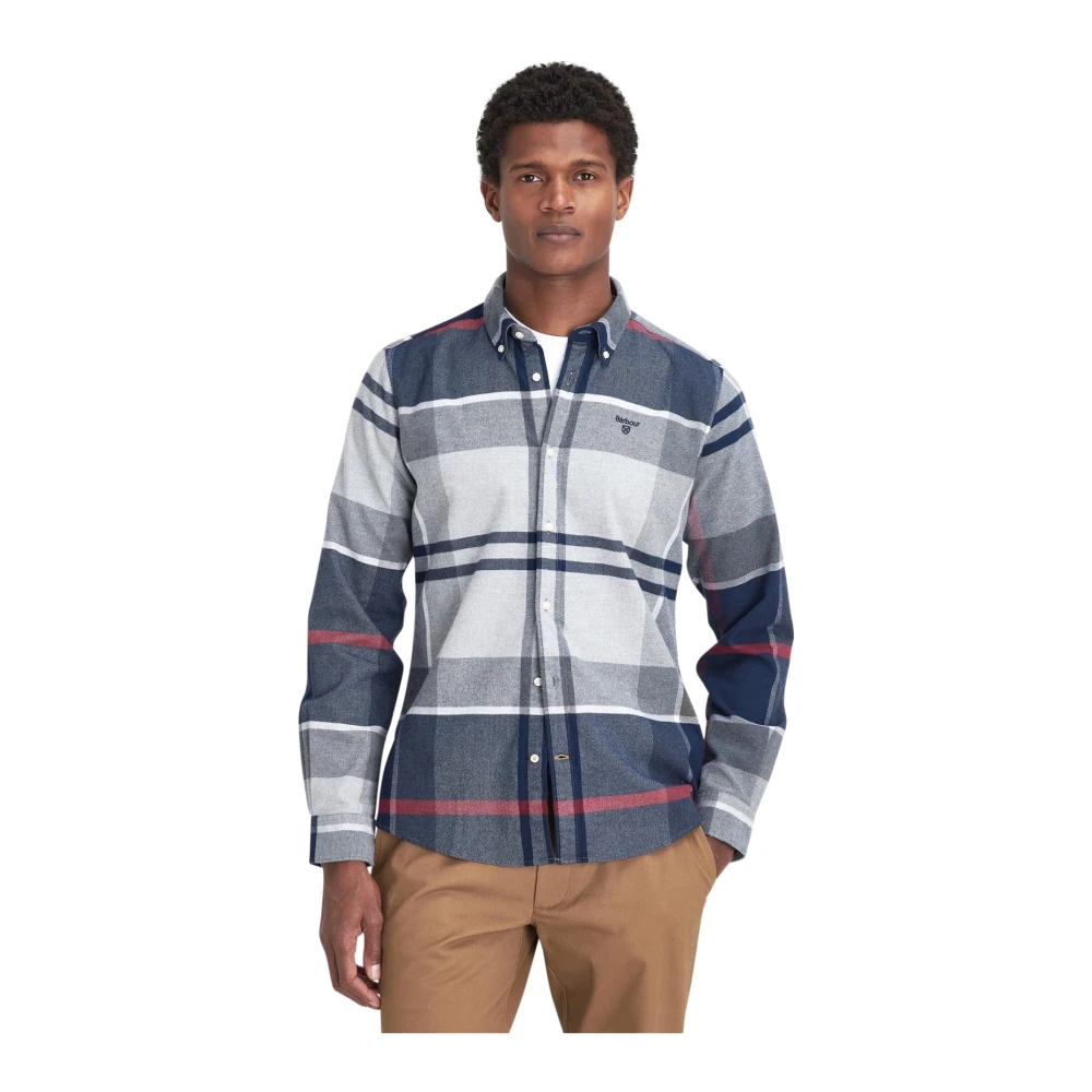 Barbour Casual Blauw Overhemd Multicolor Heren