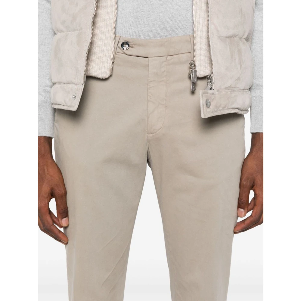 Briglia Taupe Katoenen Chino met Zakken Beige Heren