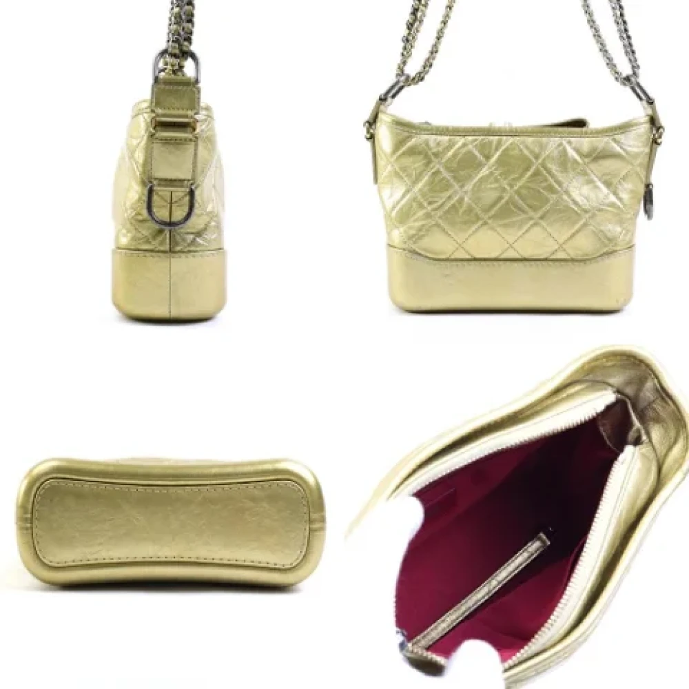 Chanel Vintage Pre-owned Leather shoulder-bags Yellow Dames
