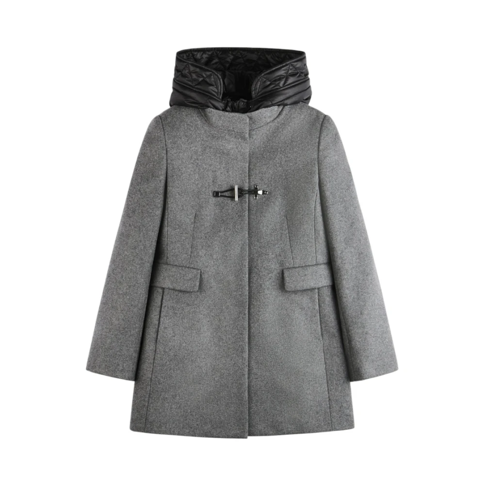 Fay Grijze Toggle Coat geïnspireerd door montgomery Gray Dames