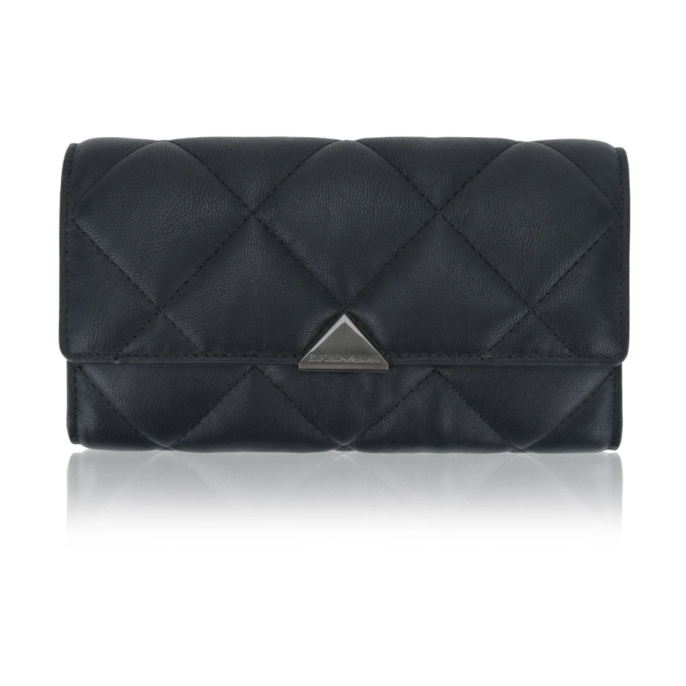 Emporio Armani Women's Black Wallets & Cardholders, One Size, Wallet